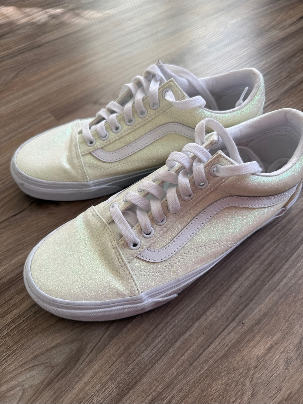 Iridescent Color Changing Vans Women's Sneakers - Picture 2 of 5
